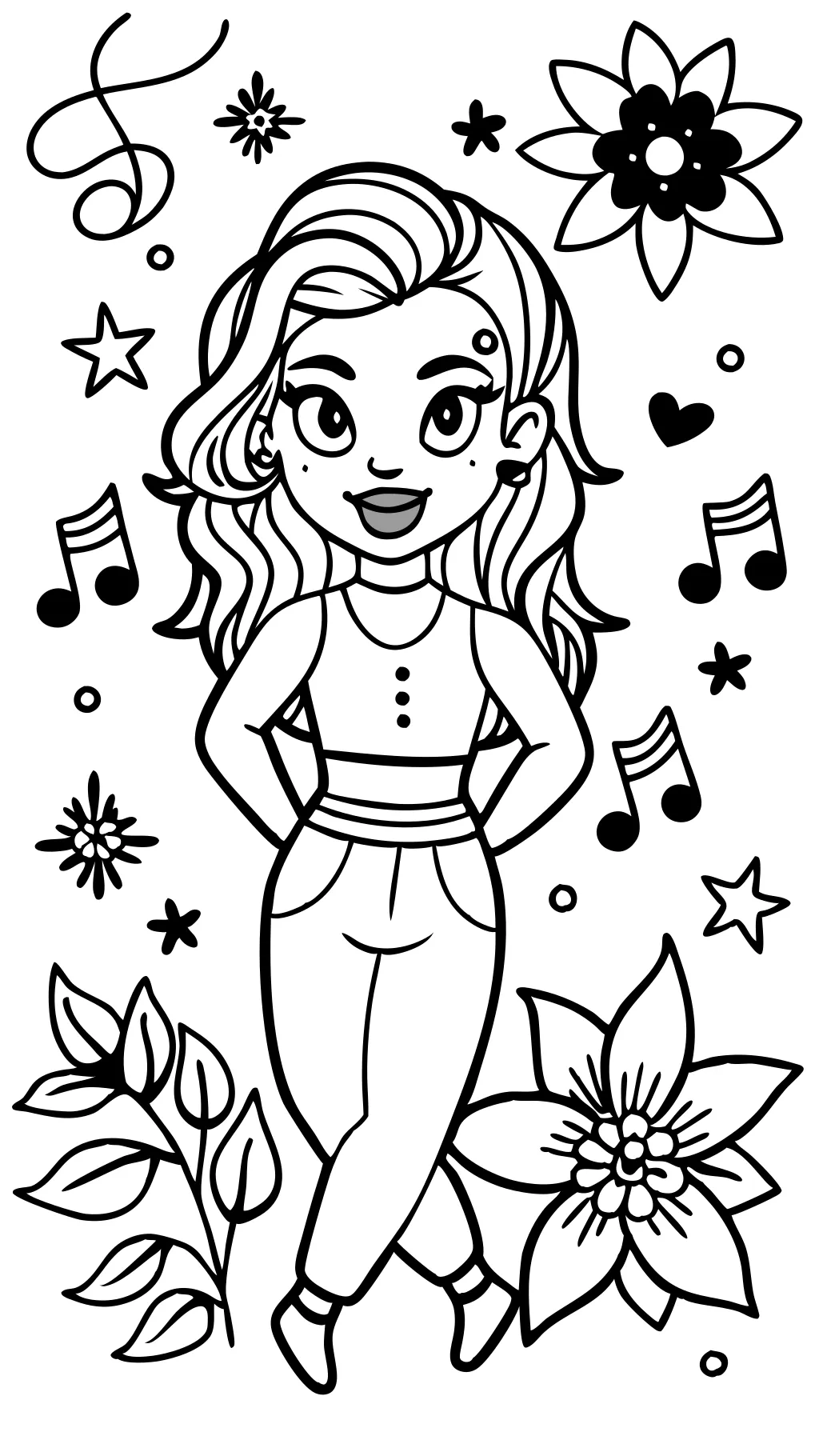 sabrina carpenter coloring page